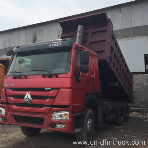 6x4 Used Dump Trucks Howo 375HP